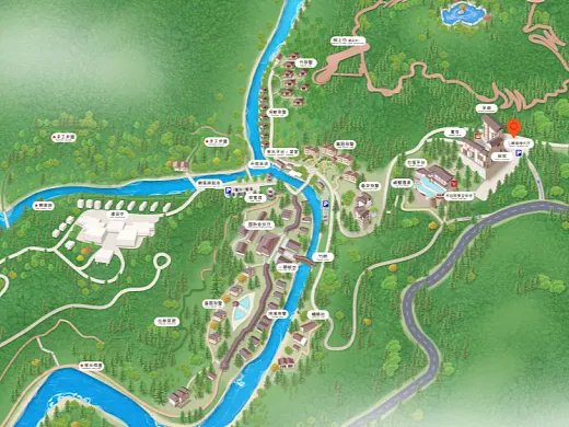 祁县结合景区手绘地图智慧导览和720全景技术，可以让景区更加“动”起来，为游客提供更加身临其境的导览体验。